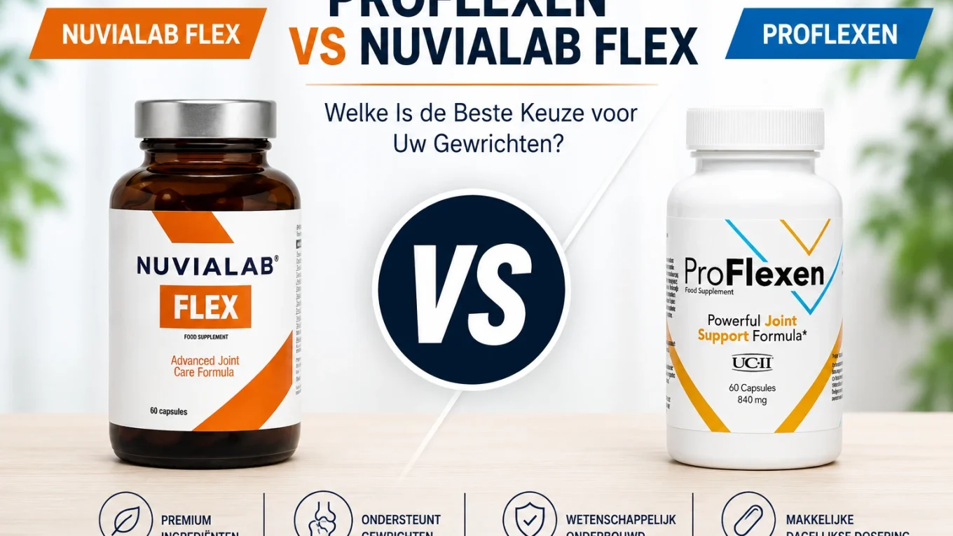 ProFlexen vs NuviaLab Flex vergelijking van ingrediënten, prijs en formule voor gewrichten